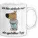 Ich Bin Einfach Nur Ein Gechillter Entspannter Typ Tasse Geschenk Dank Meme Liebhaber Im Just A Chill Guy Becher Weiß Trendation