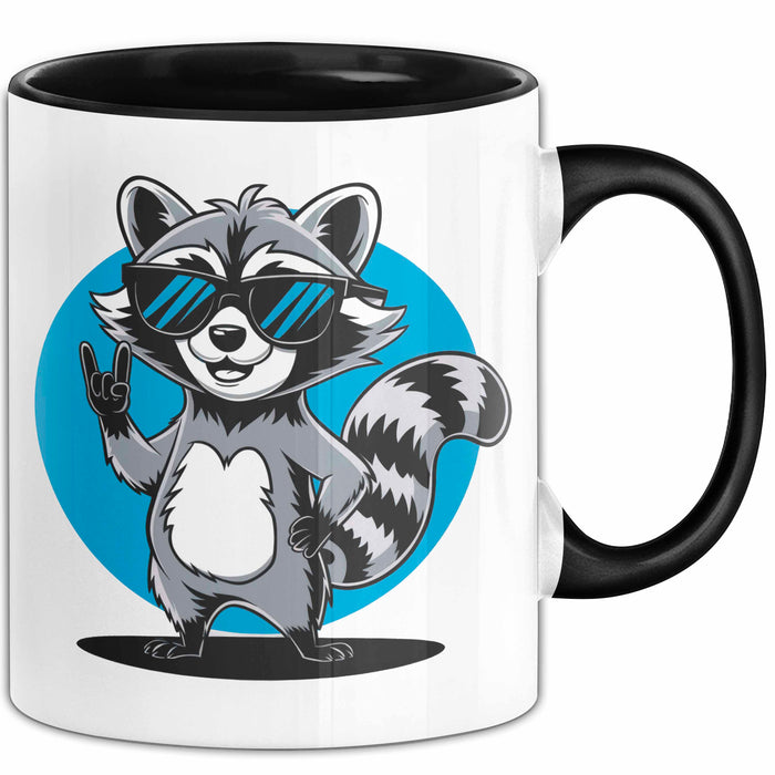 Waschbär Tierliebhaber Tasse Geschenk Lustige Geschenkidee Spruch Trendation