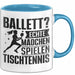 Tischtennis-Spielerin Tasse Geschenk Frauen Ballett Echte Mädchen Spielen Tischtennis Blau Trendation