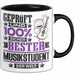 Musikstudent Geschenk Lustiger Spruch für Musikstudent Geschenkidee Bester Musikstudent Der Welt Schwarz Trendation