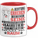 Haustiersanitäter Geschenk Tasse Lustiger Spruch Erheben Sie Sich Der Haustiersanitäter Betritt den Raum Rot Trendation