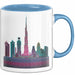 Dubai VAE Burj Khalifa Tasse Geschenk Lustige Geschenkidee Spruch Blau Trendation