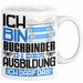 Buchbinder Ausbildung Tasse Geschenk Ich Bin Buchbinder In Der Ausbildung Ich Darf Das Geschenkidee Spruch Weiß Trendation