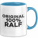 Ralf Tasse Original 100% Ralf Geschenk Blau Trendation