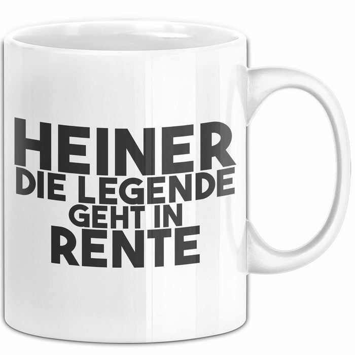 Heiner Tasse Heiner – Die Legende Geht In Rente Geschenk