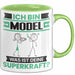 Model Tasse Geschenk für Model Geburtstag Lustiger Spruch Kaffee-Becher Was Ist Deine Superkraft Grün Trendation