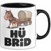Sarkastische Pferde Tasse Geschenk Lustige Geschenkidee Spruch Hü Brid Schwarz Trendation