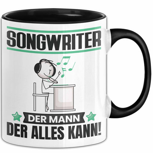 Songwriter Tasse Geschenk für Songwriter Der Mann Der Alles Kann Geschenkidee zum Geburtstag Schwarz Trendation