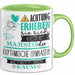 Rhythmische Gymnastin Tasse Geschenk Lustiger Spruch Bitte Erheben Sie Sich Seine Majestät Die Rhythmische Gymnastin Betritt Den Raum Grün Trendation