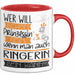 Ringerin Tasse Geschenk Spruch Wer Will Schon Prinzessin Sein Wenn Man Auch Ringerin Sein Kann Rot Trendation