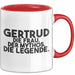 Gertrud Tasse Gertrud – Die Frau. Der Mythos. Die Legende. Geschenk Rot Trendation