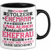 Lustige Tasse Geschenk Stolzer Ehemann Fantastischer Ehefrau Spruch Schwarz Trendation