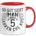 Hölzerne Hochzeit Tasse Geschenk Ehemann Ehefrau Partner So Gut Sieht Man Nach 5 Jahren Ehe Aus Rot Trendation