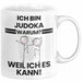 Judoka Geschenk Tasse Lustiger Spruch Ich Bin Judoka Warum Weil Ich Es Kann Geschenkidee Bester Judoka Geburtstag Kaffee-Becher Weiß Trendation