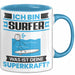Surfer Tasse Geschenk für Surfer Geburtstag Lustiger Spruch Kaffee-Becher Was Ist Deine Superkraft Blau Trendation