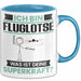 Fluglotse Tasse Geschenk für Fluglotse Geburtstag Lustiger Spruch Kaffee-Becher Was Ist Deine Superkraft Blau Trendation