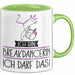 Geschenk für Breakdancerin Tasse Lustige Geschenkidee Geburtstag Ich Bin Breakdancerin Ich Darf Das Grün Trendation