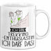 Geschenk für Trekking-Enthusiastin Tasse Lustige Geschenkidee Geburtstag Ich Bin Trekking-Enthusiastin Ich Darf Das Weiß Trendation