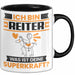 Reiter Tasse Geschenk für Reiter Geburtstag Lustiger Spruch Kaffee-Becher Was Ist Deine Superkraft Schwarz Trendation