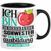 Kinderkrankenschwester Ausbildung Start Geschenk Tasse Ich Bin Kinderkrankenschwester In Der Ausbildung Ich Darf Das Kaffee-Becher Geschenkidee Schwarz Trendation