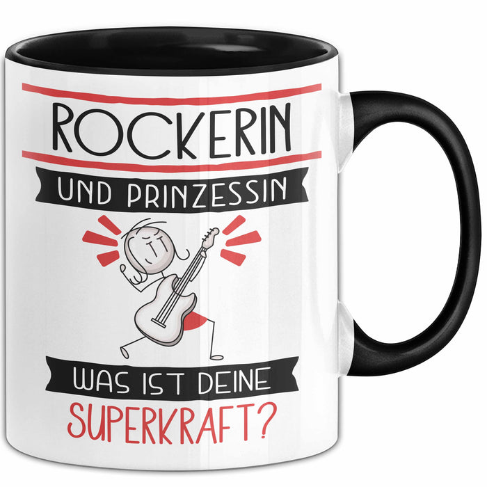 Rockerin Und Prinzessin Tasse Geschenk Für Eine Rockerin Geburtstag Was Ist Deine Superkraft Trendation