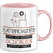 Plattenproduzentin Weil Es Keinen Schöneren Beruf Gibt Tasse Geschenk für Eine Plattenproduzentin Lustig Rosa Trendation
