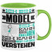 Model Geschenk Tasse Geschenkidee für Model Geburtstag Lustiger Spruch Ich Bin Model Ich Kann Es Dir Erklären Aber Nicht Für Dich Verstehen Funny Grün Trendation