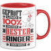 Ringer Geschenk Lustiger Spruch für Ringer Geschenkidee Bester Ringer Der Welt Rot Trendation