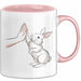 Hasen Papa Mama Tasse Geschenkidee Für Hasen-Liebhaber Und Besitzer Rosa Trendation