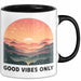 Positive Vibes Tasse Geschenk Lustige Geschenkidee Spruch Für Glückliche Seelen Trendation