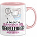 Segellehrer Geschenk Tasse So Gut Kann Nur Ein Segellehrer Aussehen Geschenkidee Kaffee-Becher Rosa Trendation