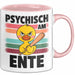 Quietscheente Tier Tasse Geschenk Lustige Geschenkidee Spruch Psychisch Am Ente Rosa Trendation