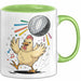 Hühnerliebhaber Tasse Geschenkidee für Geflügel Fans Grün Trendation