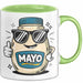 Mayo Süchtiger Tasse Geschenkidee für Cremiger Aufstrich Fan Grün Trendation