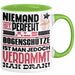 Bogenschütze Geschenk Tasse Lustige Geschenkidee für Bogenschütze Geburtstag Kaffee-Becher Niemand Ist Perfekt Aber Als Bogenschütze Ist Man Nah Dran Grün Trendation
