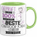 Beste Outdoor-Yoga-Lehrerin Der Welt Tasse Geschenk für Eine Outdoor-Yoga-Lehrerin Geprüft Und Sicher Geschenkidee Geburtstag Weihnachten Grün Trendation