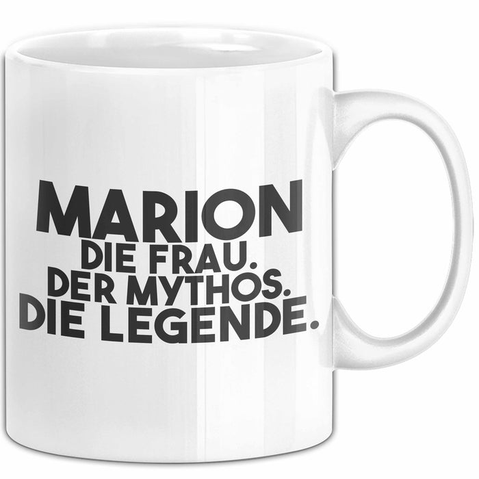 Marion Tasse Marion – Die Frau. Der Mythos. Die Legende. Geschenk Weiß Trendation