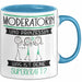 Moderatorin Und Prinzessin Tasse Geschenk Für Eine Moderatorin Geburtstag Was Ist Deine Superkraft Blau Trendation