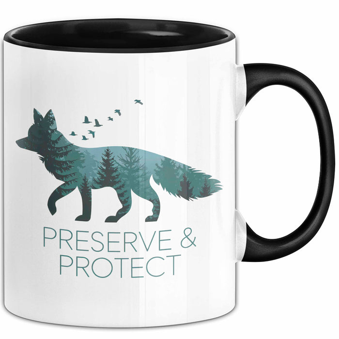 Fuchs Tierliebhaber Tasse Geschenk Lustige Geschenkidee Spruch Bewahren & Schützen Trendation