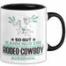 Rodeo-Cowboy Geschenk Tasse So Gut Kann Nur Ein Rodeo-Cowboy Aussehen Geschenkidee Kaffee-Becher Schwarz Trendation