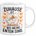 Ente Tier Tasse Geschenk Lustige Geschenkidee Spruch Zuhause Ist Wo Meine Enten Sind Weiß Trendation