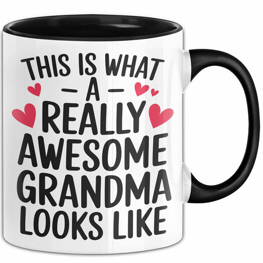 Oma Tasse Geschenk This Is What Awesome Grandma Looks Like Geschenkidee Schwarz Trendation