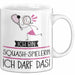 Geschenk für Squash-Spielerin Tasse Lustige Geschenkidee Geburtstag Ich Bin Squash-Spielerin Ich Darf Das Weiß Trendation