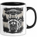 Waschbär Tierliebhaber UFO Alien Tasse Geschenk Lustige Geschenkidee Spruch Schwarz Trendation