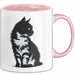 Katzen Tierliebhaber Tasse Geschenk Lustige Geschenkidee Spruch Rosa Trendation