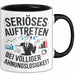 Sarkasmus Tasse Geschenkidee Erscheinung Mit Null Ahnung Trendation