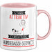 Hundegassi-Service Tasse Geschenk Becher Stark Attraktiv Furchtlos Hundegassi-Service Lustige Geschenkidee Rosa Trendation