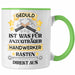 Trendation - Handwerker Tasse mit Spruch Geschenke für Handwerk Kaffeebecher KFZ Mechaniker Mechatroniker Grün Trendation