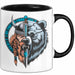 Nordischer Krieger Wikingerbär Tasse Geschenk Lustige Geschenkidee Spruch Schwarz Trendation