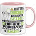 Hip-Hop-Produzent Geschenk Tasse Lustiger Spruch Erheben Sie Sich Der Hip-Hop-Produzent Betritt den Raum Rosa Trendation